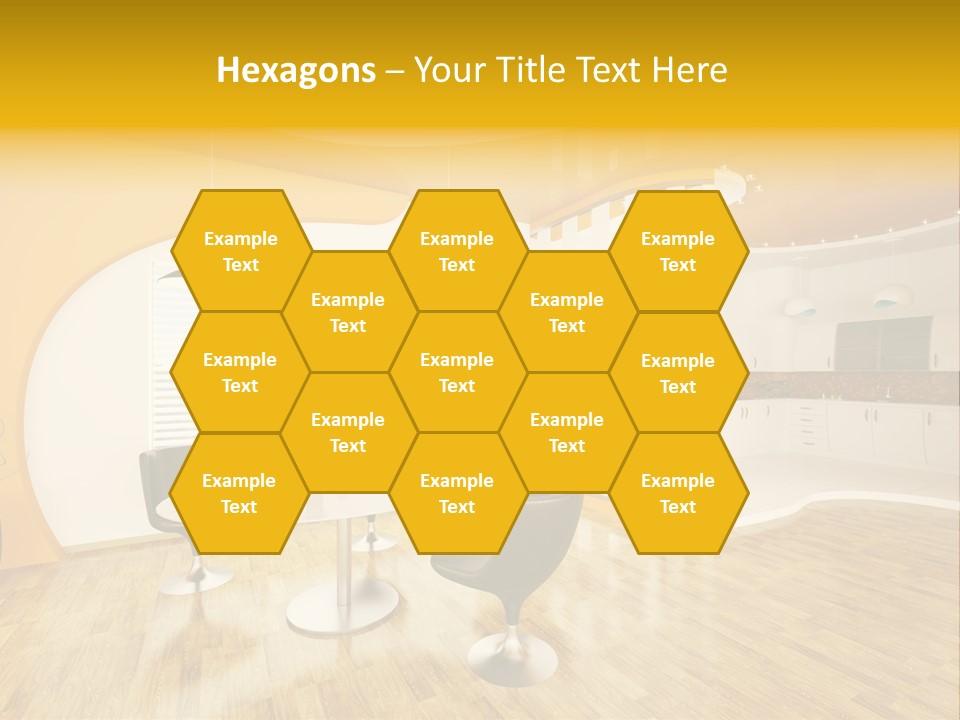 Indoors Kitchen Table PowerPoint Template