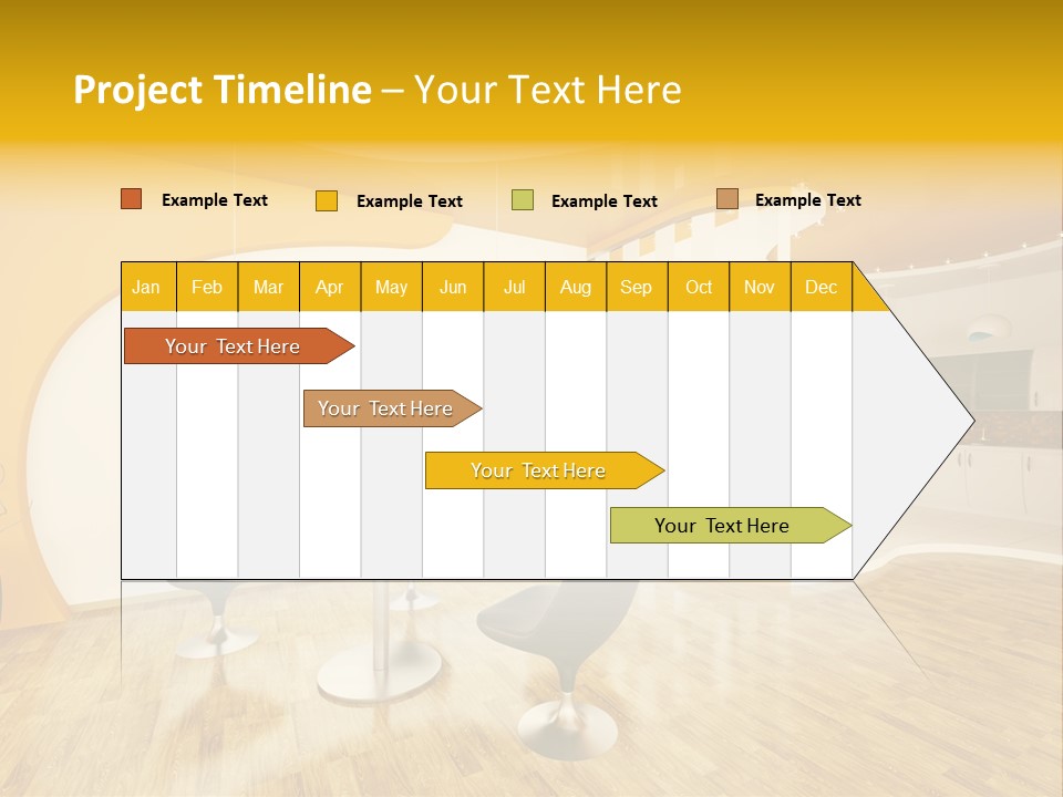 Indoors Kitchen Table PowerPoint Template