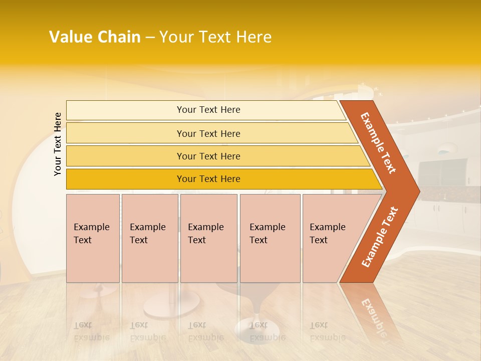 Indoors Kitchen Table PowerPoint Template