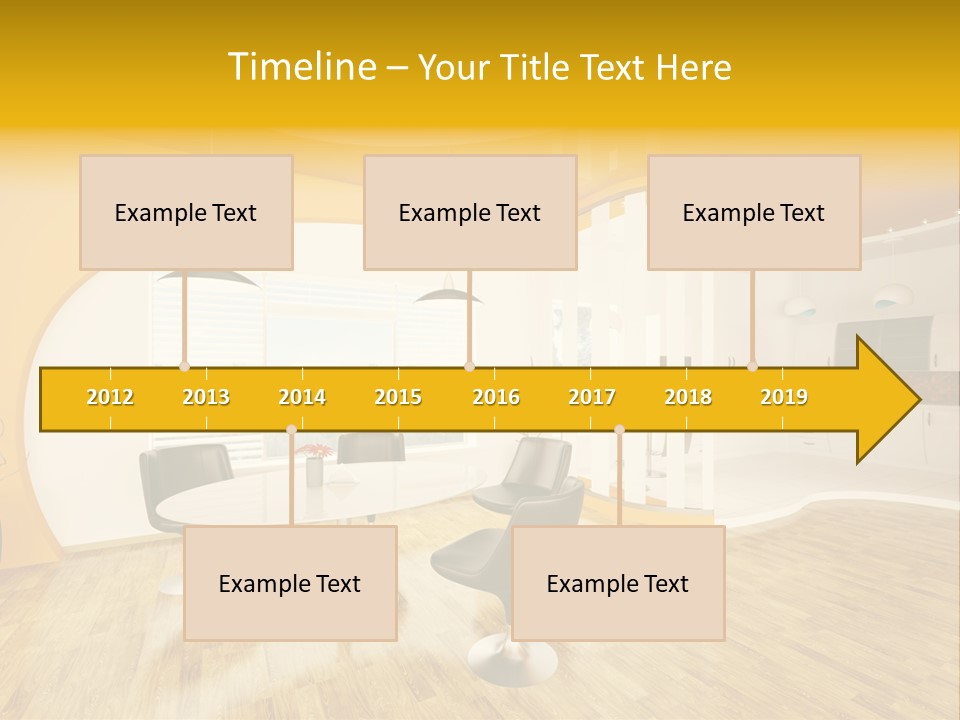 Indoors Kitchen Table PowerPoint Template