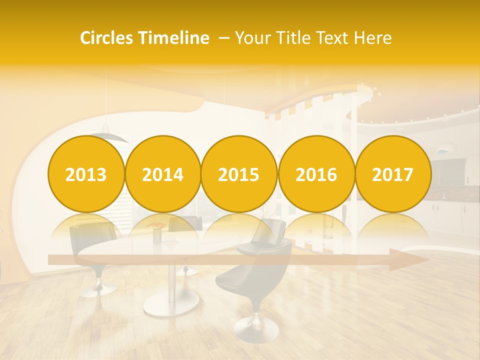 Indoors Kitchen Table PowerPoint Template