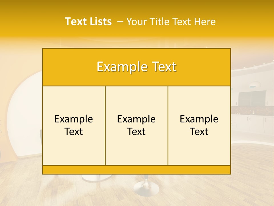 Indoors Kitchen Table PowerPoint Template