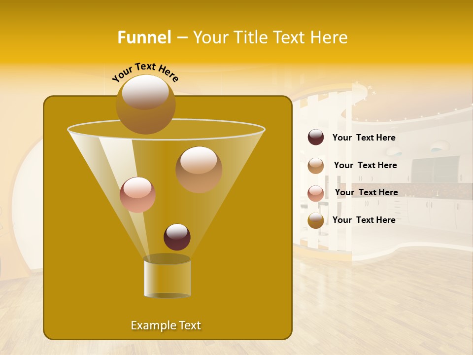 Indoors Kitchen Table PowerPoint Template