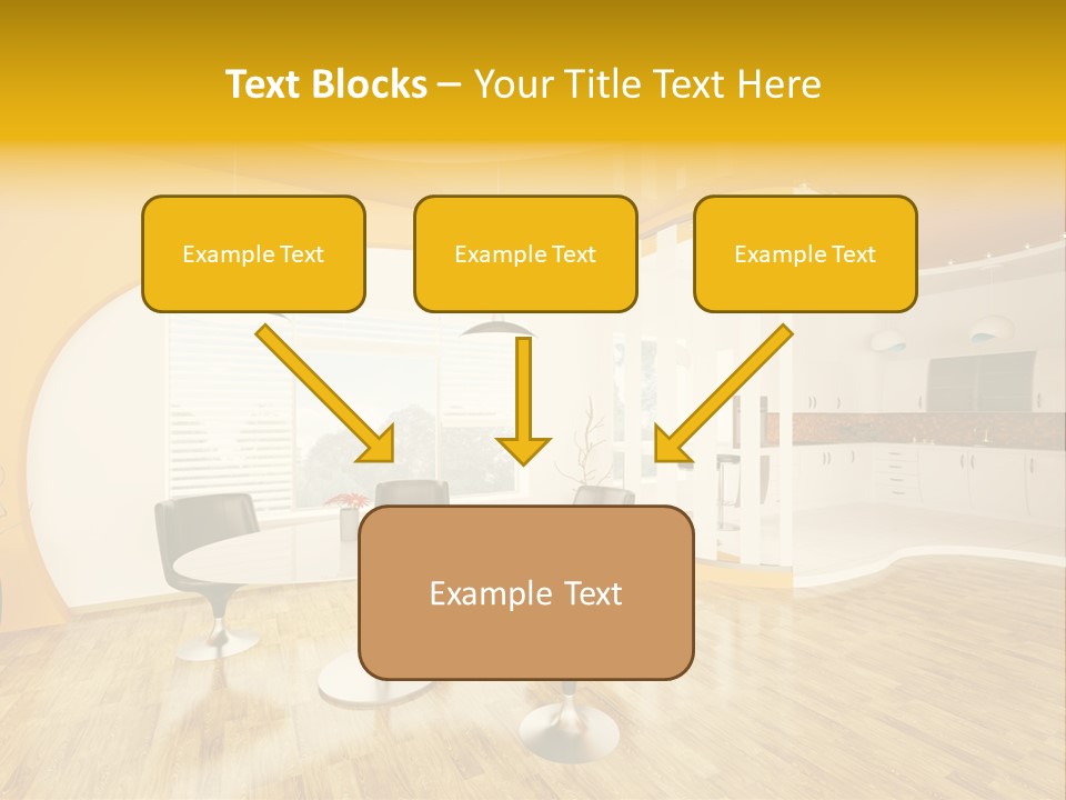 Indoors Kitchen Table PowerPoint Template