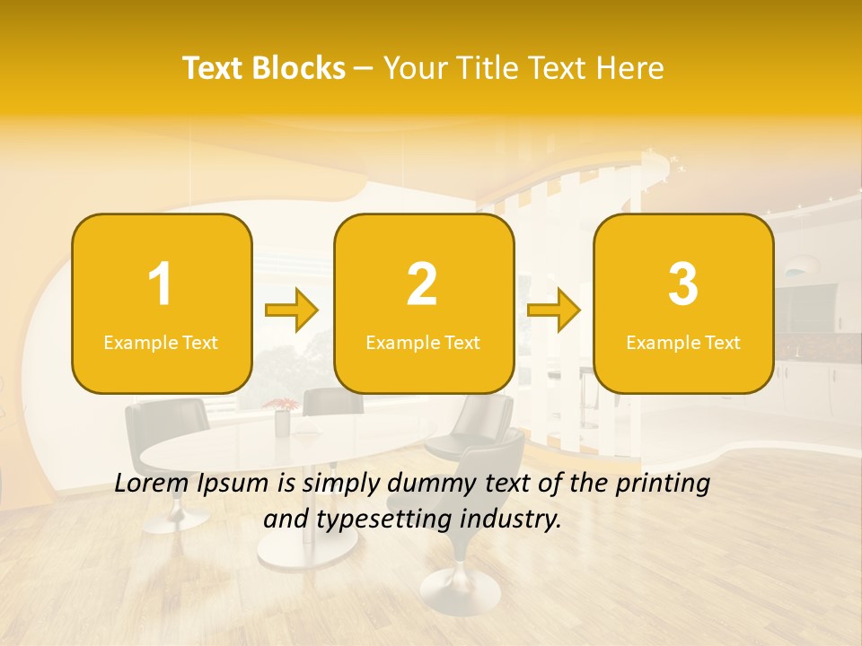Indoors Kitchen Table PowerPoint Template