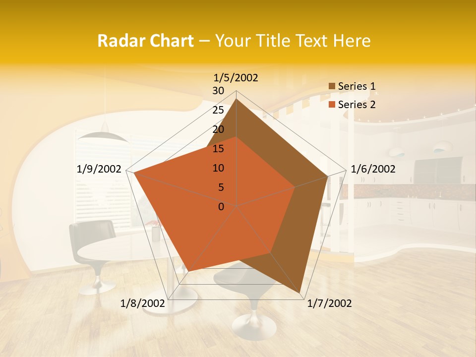 Indoors Kitchen Table PowerPoint Template