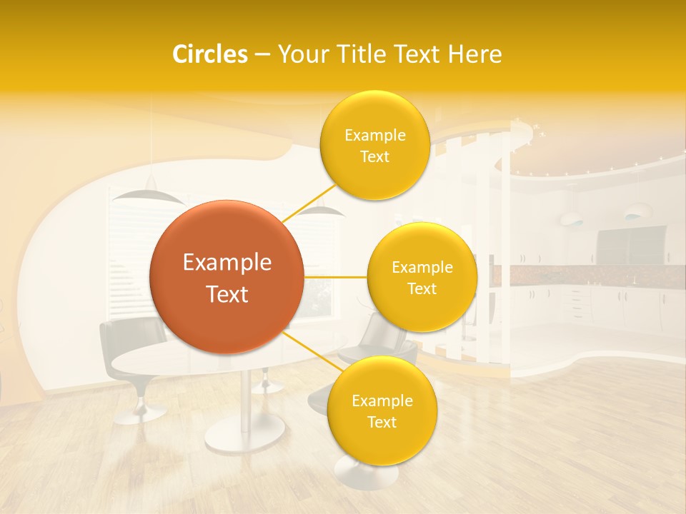 Indoors Kitchen Table PowerPoint Template