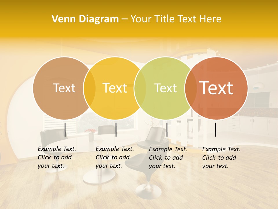 Indoors Kitchen Table PowerPoint Template