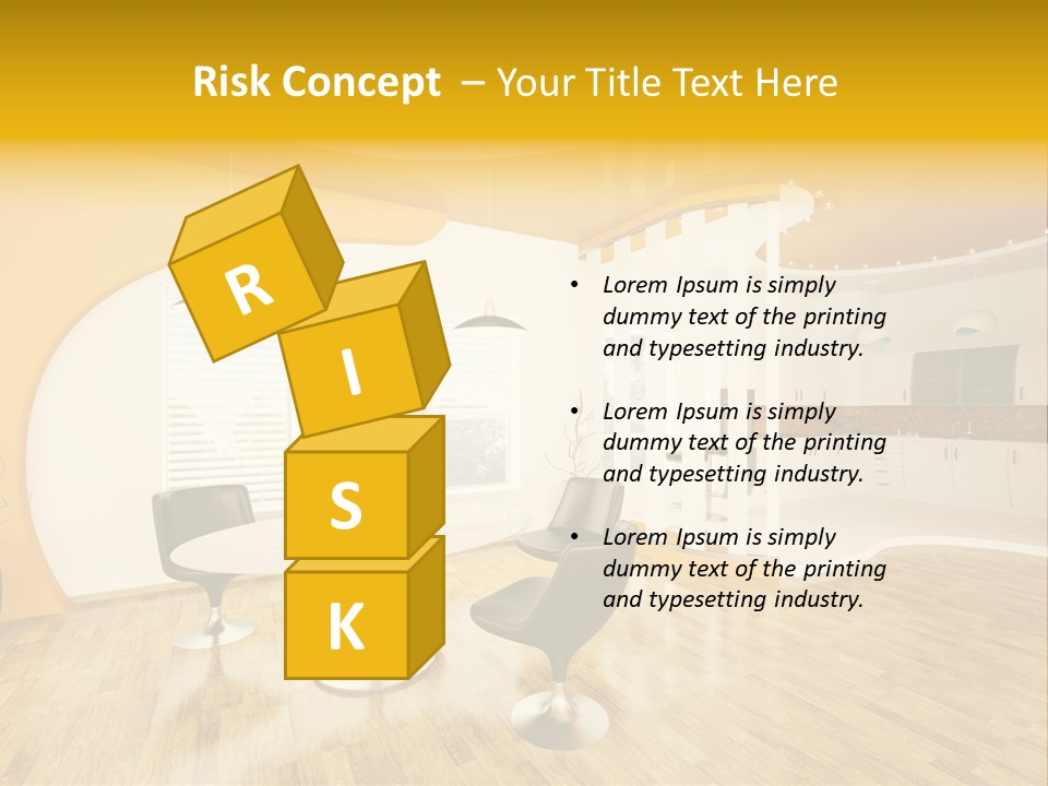 Indoors Kitchen Table PowerPoint Template