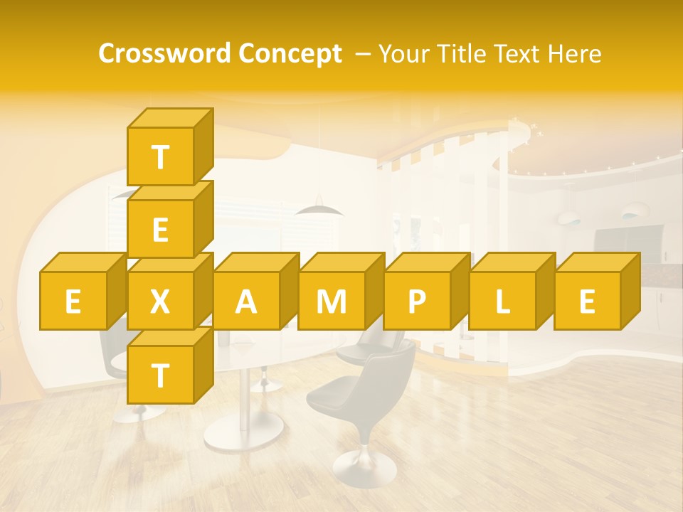 Indoors Kitchen Table PowerPoint Template