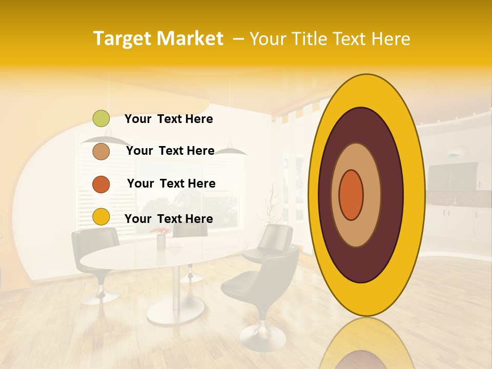 Indoors Kitchen Table PowerPoint Template