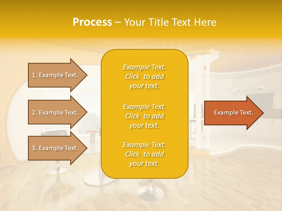 Indoors Kitchen Table PowerPoint Template