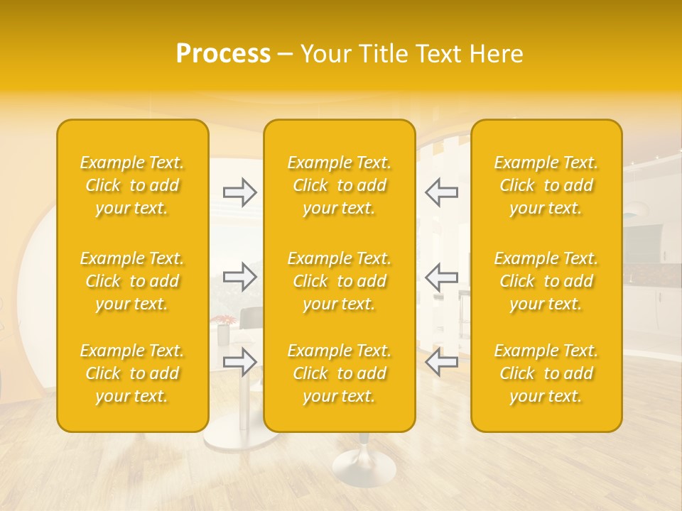 Indoors Kitchen Table PowerPoint Template