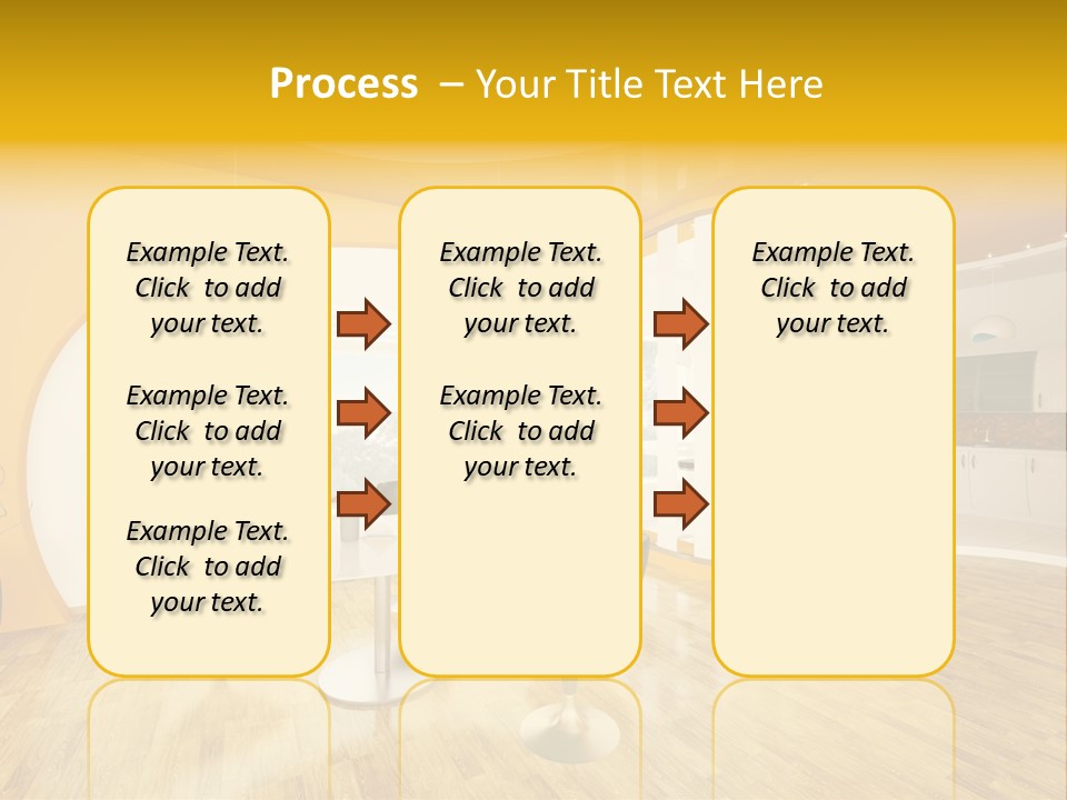 Indoors Kitchen Table PowerPoint Template