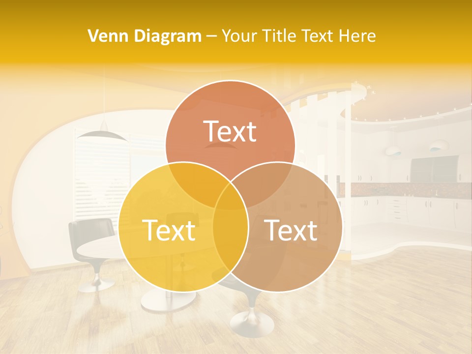 Indoors Kitchen Table PowerPoint Template