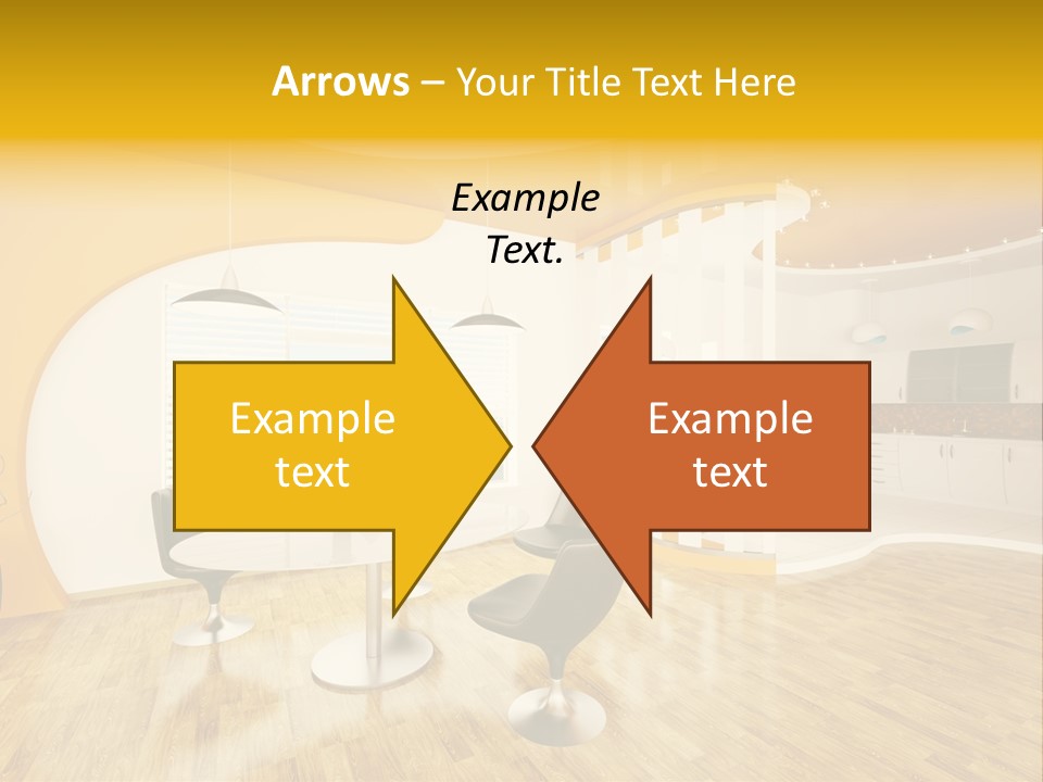 Indoors Kitchen Table PowerPoint Template