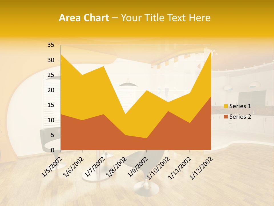 Indoors Kitchen Table PowerPoint Template