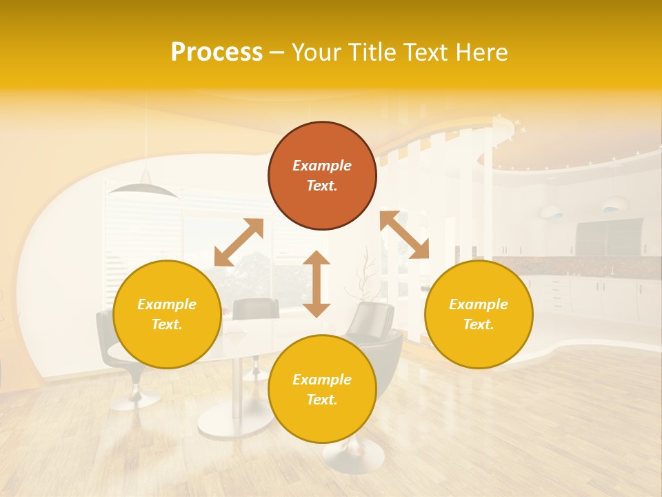 Indoors Kitchen Table PowerPoint Template
