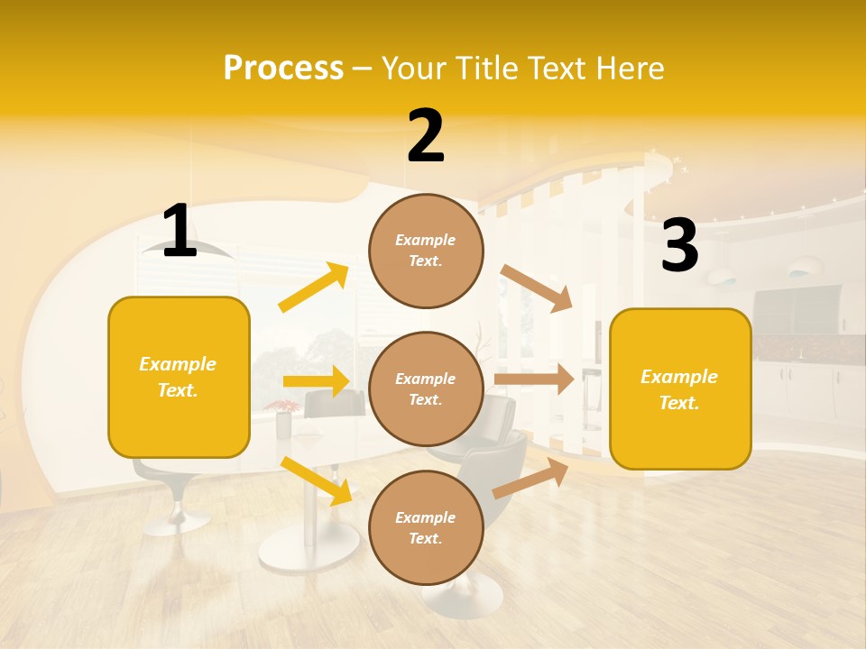 Indoors Kitchen Table PowerPoint Template
