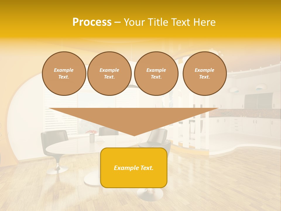 Indoors Kitchen Table PowerPoint Template