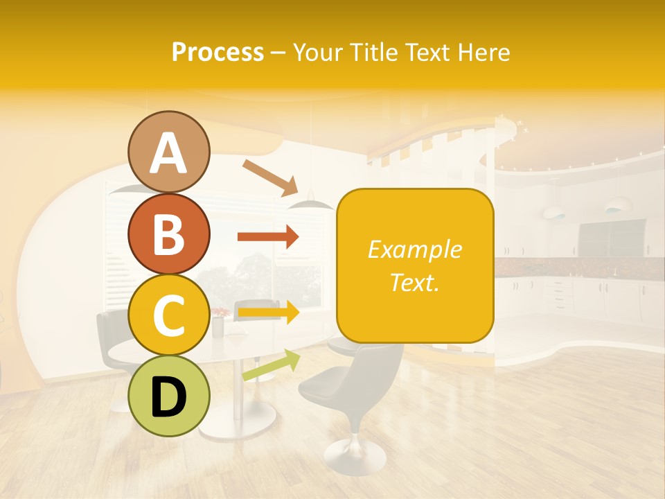 Indoors Kitchen Table PowerPoint Template