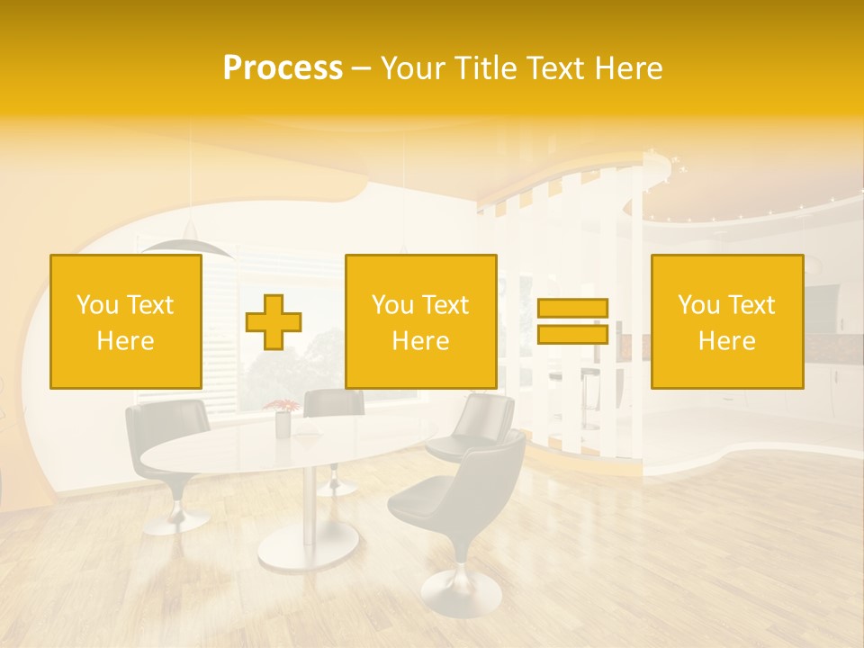 Indoors Kitchen Table PowerPoint Template