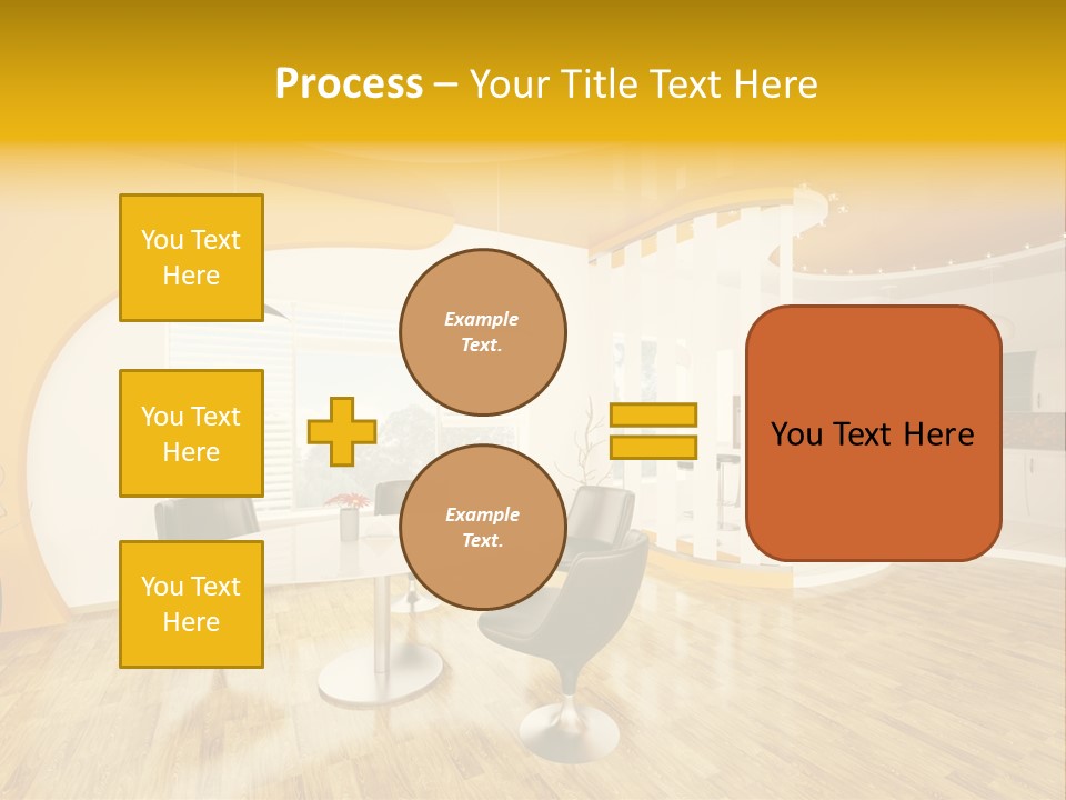 Indoors Kitchen Table PowerPoint Template