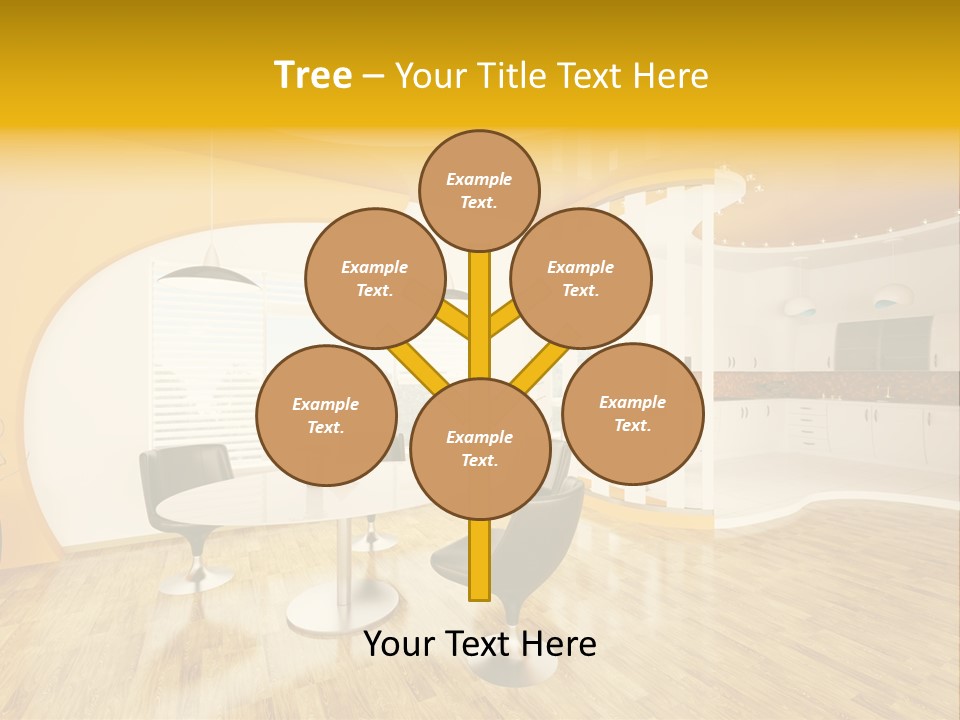 Indoors Kitchen Table PowerPoint Template