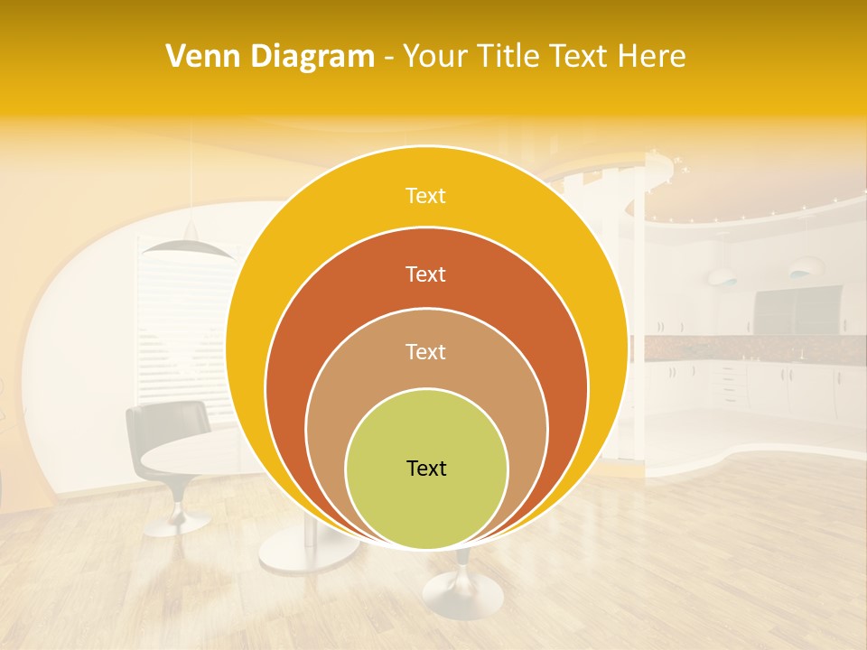 Indoors Kitchen Table PowerPoint Template