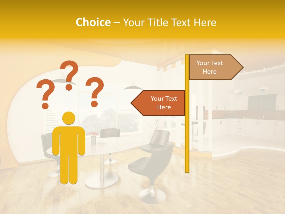 Indoors Kitchen Table PowerPoint Template