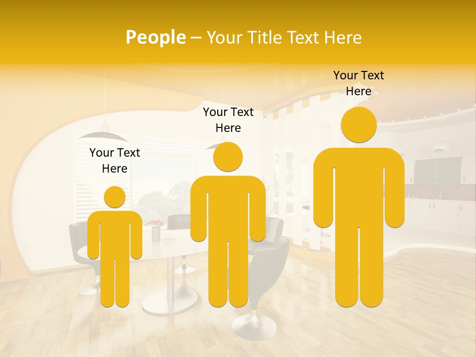 Indoors Kitchen Table PowerPoint Template