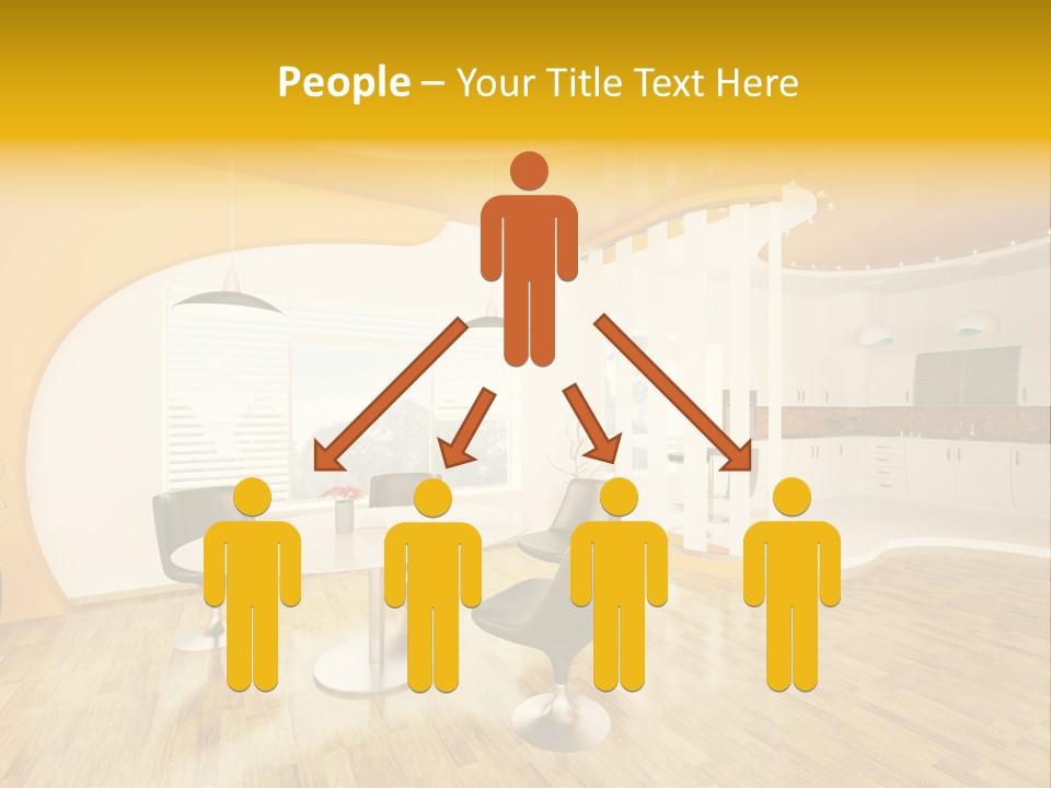 Indoors Kitchen Table PowerPoint Template