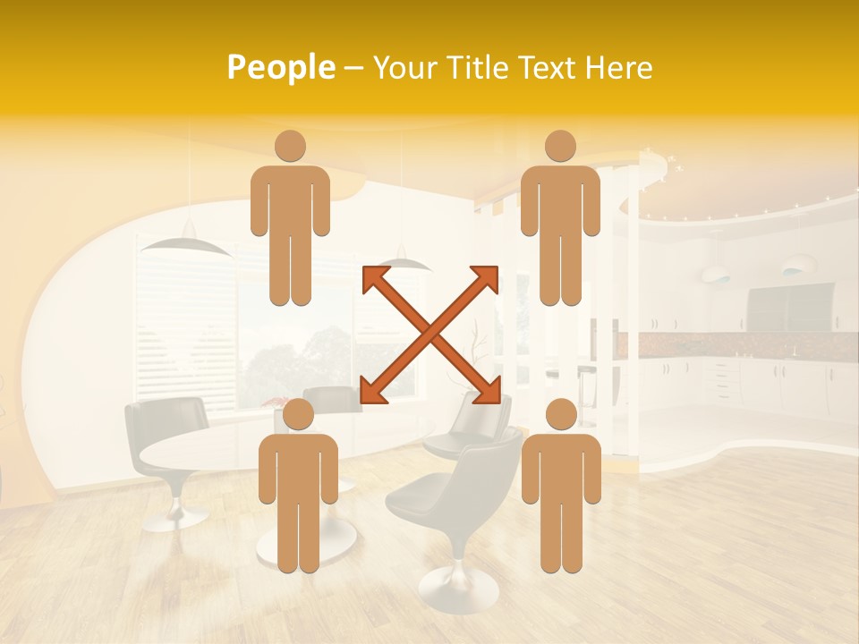 Indoors Kitchen Table PowerPoint Template