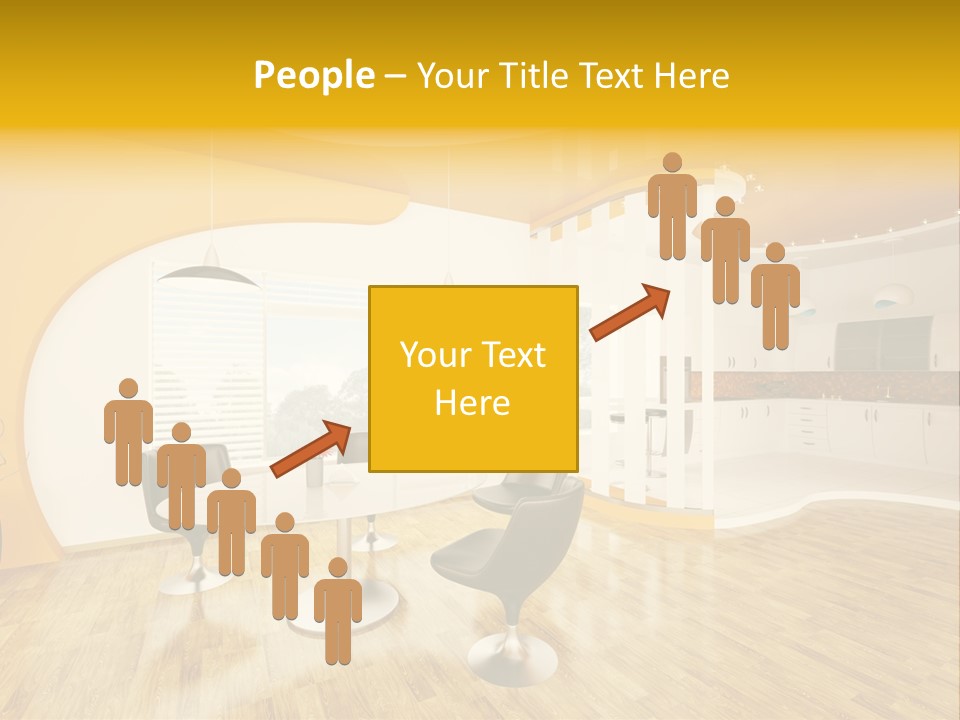 Indoors Kitchen Table PowerPoint Template