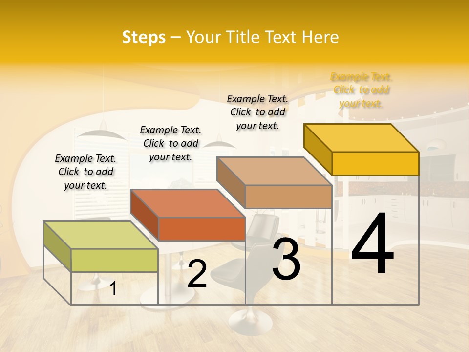 Indoors Kitchen Table PowerPoint Template