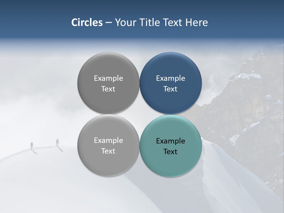 Trekking Goal Shoes PowerPoint Template