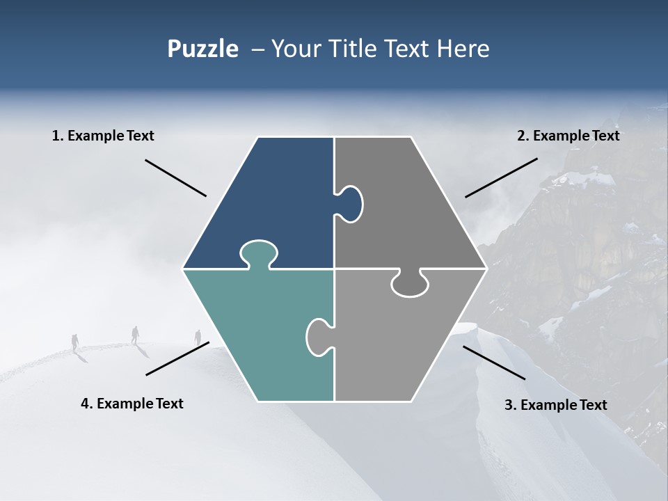 Trekking Goal Shoes PowerPoint Template