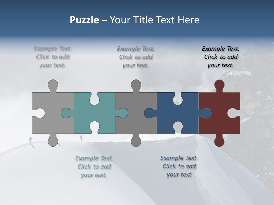 Trekking Goal Shoes PowerPoint Template