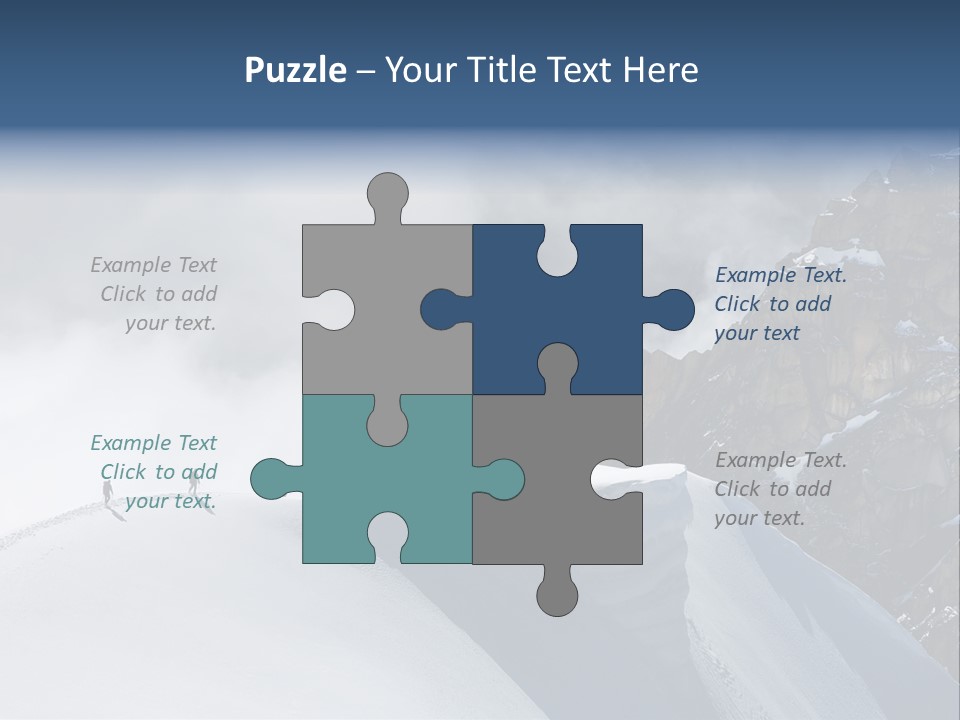 Trekking Goal Shoes PowerPoint Template