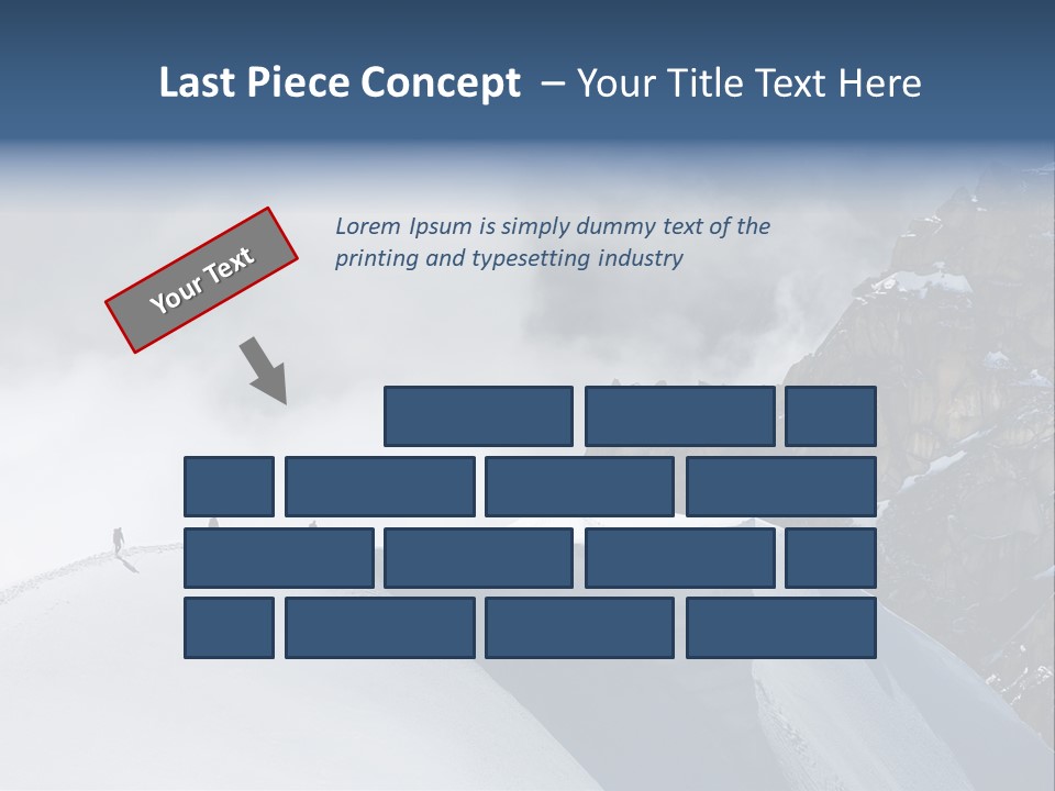 Trekking Goal Shoes PowerPoint Template