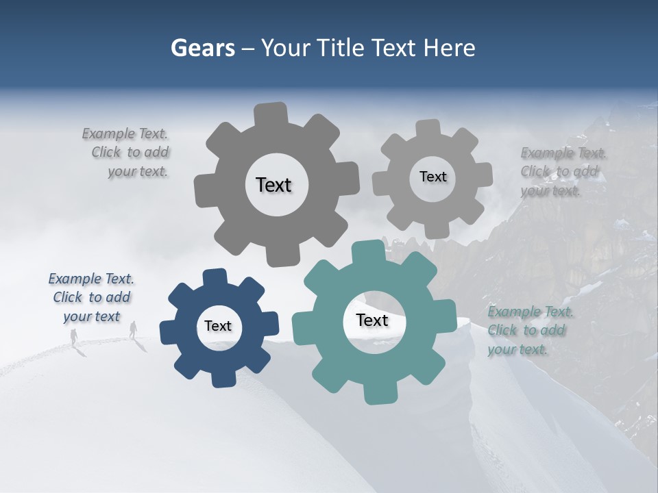 Trekking Goal Shoes PowerPoint Template