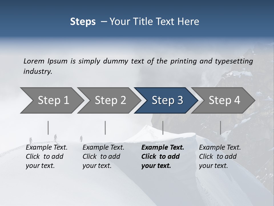 Trekking Goal Shoes PowerPoint Template