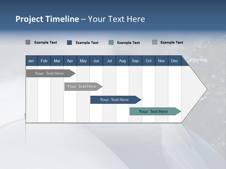 Trekking Goal Shoes PowerPoint Template