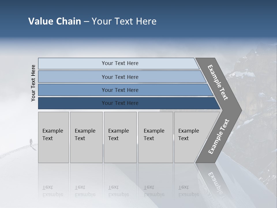Trekking Goal Shoes PowerPoint Template