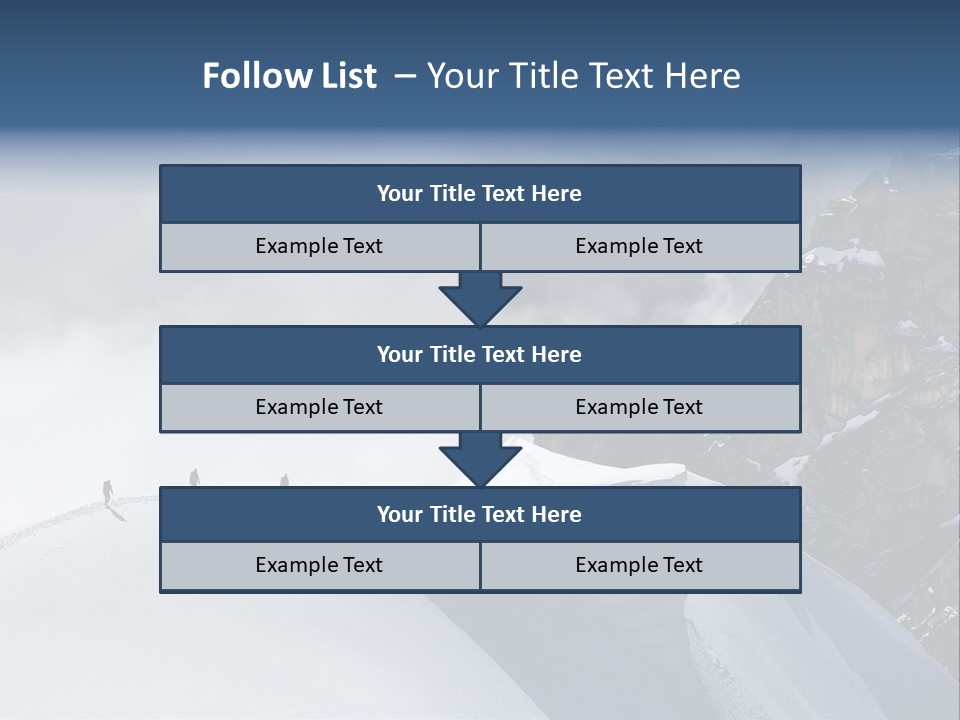 Trekking Goal Shoes PowerPoint Template