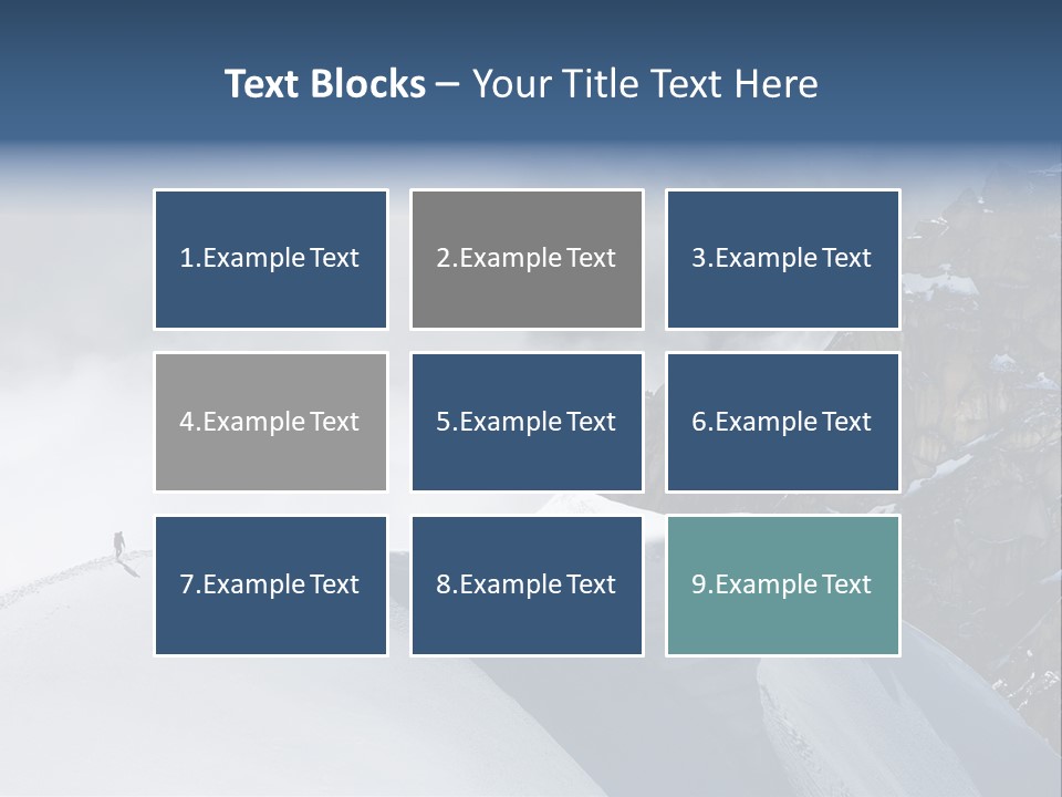 Trekking Goal Shoes PowerPoint Template