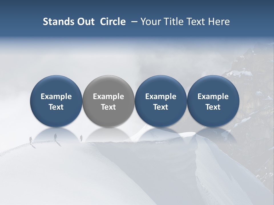 Trekking Goal Shoes PowerPoint Template