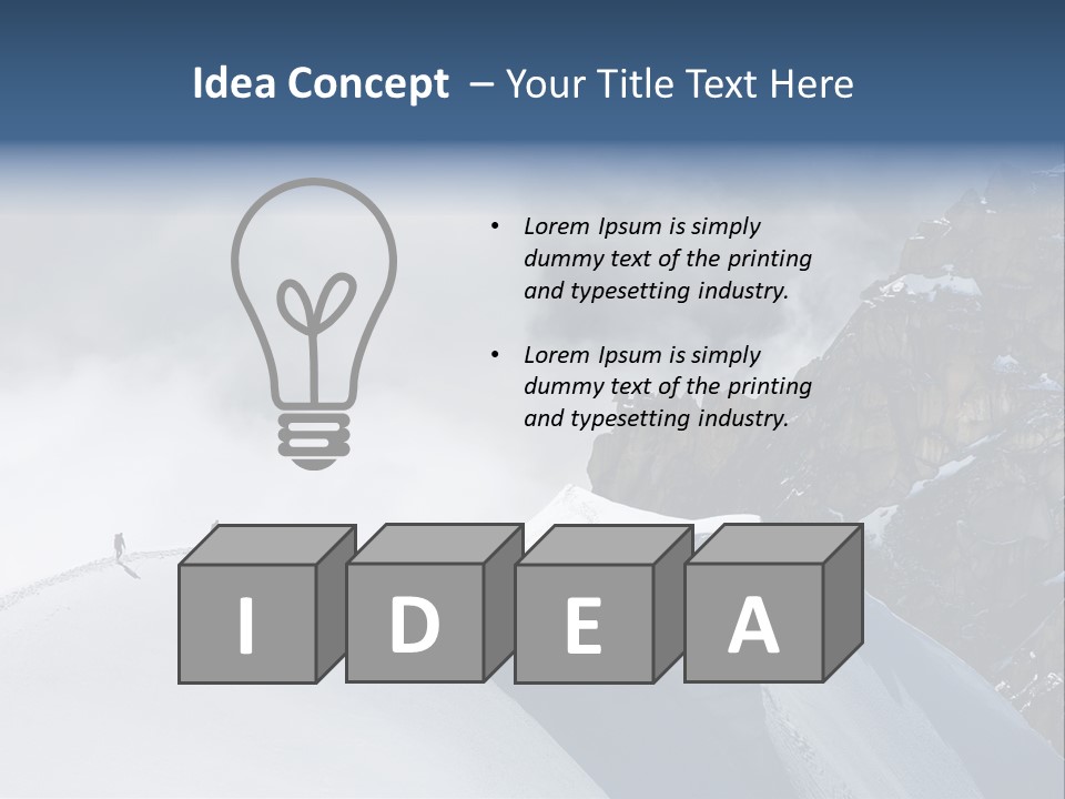 Trekking Goal Shoes PowerPoint Template