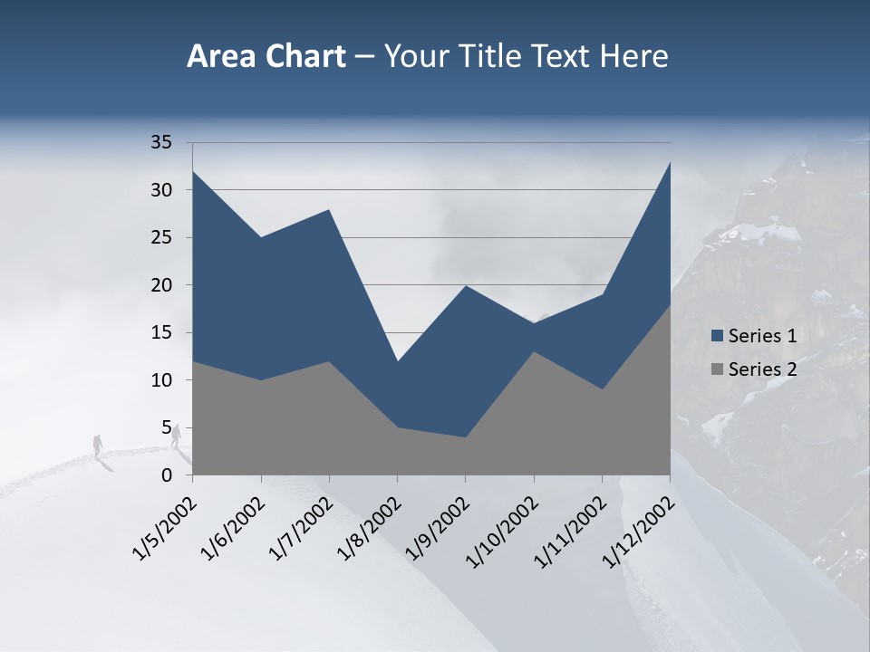 Trekking Goal Shoes PowerPoint Template