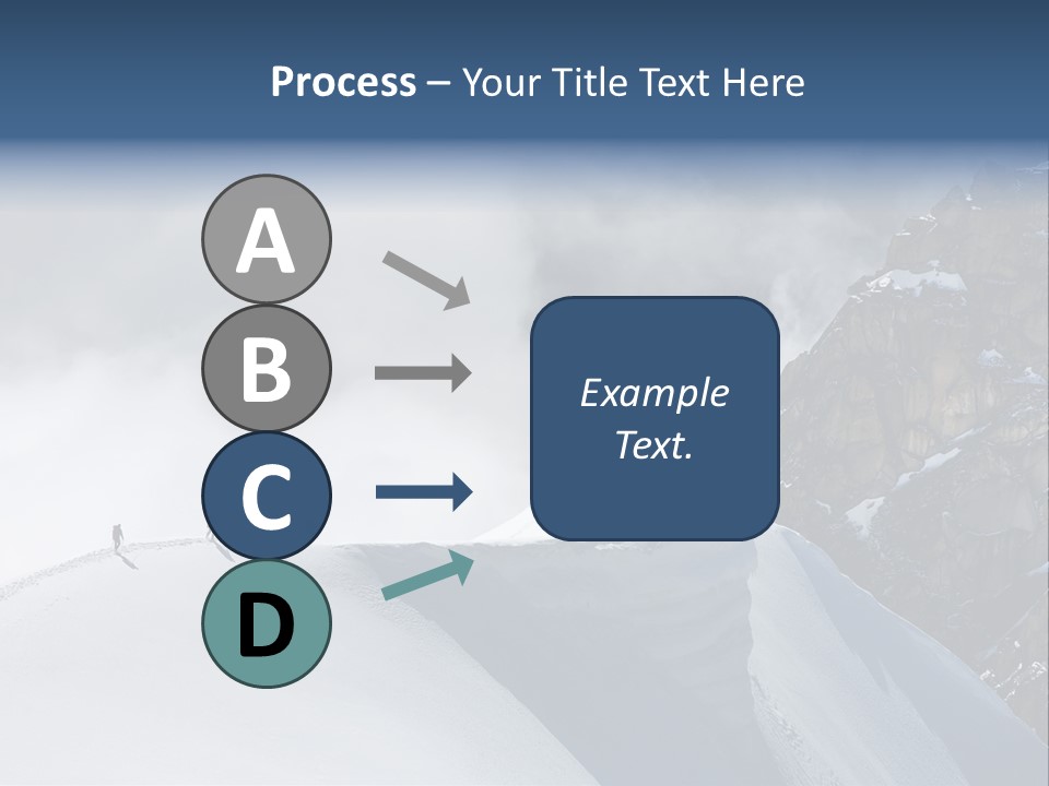 Trekking Goal Shoes PowerPoint Template